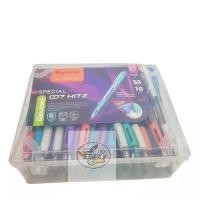ราคา Quantum Pen ปากกาลูกลื่นแบบกด รุ่น 007 Hitz หมึกน้ำเงิน คละสี 50ด้าม แถมฟรี10ด้าม (3884596613)