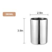 ราคา แก้วเบียร์สแตนเลสสองชั้นแก้วกาแฟชาไวน์นมแบบพกพาสำหรับเดินทางสำนักงาน (13079123852)