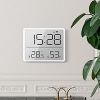 ราคา LCD ดิจิตอลอิเล็กทรอนิกส์ตัววัดอุณหภูมิความชื้น Monitor ตารางนาฬิกาปลุกเครื่องวัดอุณหภูมิในร่มกลางแจ้งสถานีสภาพอากาศ (21569391527)
