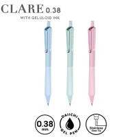 ราคา ปากกาเจลควอนตัม Quantum CLARE 0 38 0 5 หมึกน้ำเงิน 3ด้าม 12ด้าม (21985245214)