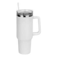ราคา แก้วเก็บความเย็นสแตนเลส 40oz สำหรับรถยนต์ แก้วสแตนเลสสูญญากาศสองชั้น พร้อมด้ามจับ หลอดดูด และดีไซน์เก็บความเย็น (22802055924)