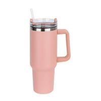 ราคา แก้วเก็บความเย็นสแตนเลส 40oz สำหรับรถยนต์ แก้วสแตนเลสสูญญากาศสองชั้น พร้อมด้ามจับ หลอดดูด และดีไซน์เก็บความเย็น (22802798328)
