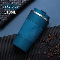 ราคา แก้วแก้วเก็บความร้อนใบใหญ่หนาแก้วกาแฟสแตนเลสสำหรับเดินทางถ้วยทำความร้อน380 510มล (22516322148)