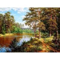 ราคา CHENISTORY Paint By Numbers Landscapes Acrylic Drawing Canvas Oil Painting By Numbers Trees And Mountains Scenery For Adults Hom (20240853237)