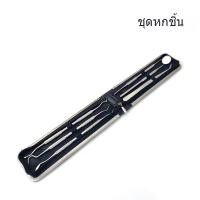 ราคา ชุดเครื่องมือทันตกรรมสแตนเลส ชุดทำความสะอาดทันตกรรมดูแล หินปูนและหิน Remover เครื่องมือทำความสะอาดทันตกรรม ชุด 6 ชิ้น (23338297621)