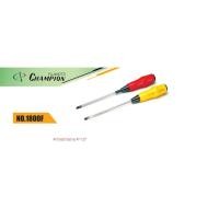 ราคา CHAMPION ไขควงด้ามฉนวนกันไฟฟ้า ไขควงด้ามยางPVC CHAMPION 1800F ปากแบน ปากแฉก ความยาวแกน4 6 8 10 12 Made in Japan (22433672980)