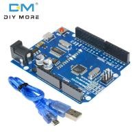 ราคา diymore CH340G Cool Version UNO R3 Board MEGA328P UNO R3 ATMEGA238P AU เข้ากันได้กับอินเทอร์เฟซ Micro USB CH340 สำหรับ Arduino (22794867089)