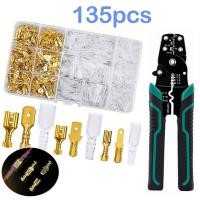 ราคา 1กล่อง 320ชิ้น หางปลาต่อสายไฟ หางปลา ทองเหลือง แท้ ขั้วต่อสายไฟ เซ็ตรวม แบนตัวผู้และแบนตัวเมีย หัวเสียบทองเหลือง หางปลา Non insulated Brass Female Terminal คีม ย้ำสาย คีมย้ำ หางปลา (22679945110)