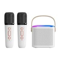 ราคา Y1 Wireless Dual Microphones KaraokeNew Karaoke 2024 เครื่องร้องคาราโอเกะ Y1 แบบพกพา ไมโครโฟนไร้สาย2ตัวลำโพงBT5 4 แบบพกพ มีไฟ LED สำหรับฟังเพลงในบ้าน แบตอึดชาร์จ1ครั้งร้องเพลงได้ทั้งวัน (21784797819)