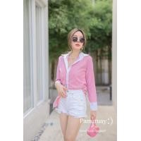 ราคา เสื้อเชิ้ตคอปกลายริ้วซาร่า เสื้อเชิ้ตคอปแขนยาวคอปกลายริ้ว ดีเทลแต่งปก ปลายแขนและสาปกระดุมด้วยผ้าพื้น ตัวนี้แนะนำเลยค่า (19704240831)