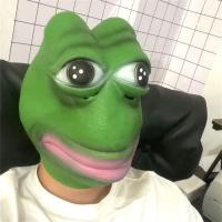ราคา คอสเพลย์ Pepe กบเศร้าหน้ากากสยองขวัญยางหน้าเต็มหมวกเหมือนจริงสวนสัตว์สัตว์กบอุปกรณ์ตกแต่งวันฮัลโลวีนหน้ากาก (22537482523)
