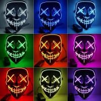 ราคา หน้ากาก V Vendetta ฮาโลวีนมีไฟ Led สีดํา หน้ากากผี (19689452646)