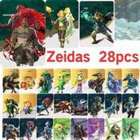 ราคา 40pcs Zelda Amiibo The Legend of Zelda Tears of The Kingdo Zelda Ghost God Sword Equipment Crossover Card Switch NFC Game Chip (19689738118)