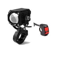ราคา ไฟหน้ามอเตอร์ไซค์ ไฟหน้า led มอไซค์ เลนส์โปรเจคเตอร์สามสีไฟสปอต สปอร์ตไลท์ติดมอเตอร์ไซค์ อดสปอร์ตไลท์ led 12v 24V (22697732952)