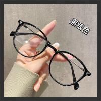 ราคา แว่นสายตาสั้น 50 ถึง 600 TR90 แว่นแฟชั่น กรองแสงผู้หญิง แว่นกรองแสง แว่นกรองแสงสีฟ้ากรอบกลม (17201810552)