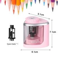 ราคา กบเหลาดินสอ กบเหลาไฟฟ้า เครื่องเหลาดินสอไฟฟ้า กบเหลาดินสออัตโนมัติElectric Pencil Sharpenerที่เหลาดินสอ แบบใส่ถ่านMY509 (23010622645)