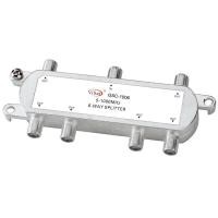 ราคา Mastersat Splitter 6 ways ตัวแยก 6 จุด ทีวีดิจิตอล หรือ จานดาวเทียม All Port Power Pass ความถี่ 5 2400Mhz Signal สำหรับ ดาวเทียม แยกได้เฉพาะย่าน V H ย่านเดียวกัน Silver (9145335)
