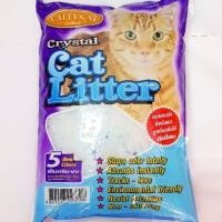 ราคา Catty Cat ทรายเเมวคริสตัล ผสมเม็ดบีทสีฟ้า 5ลิตร (13789068727)