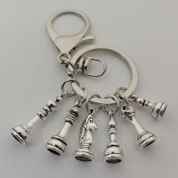 ราคา Big promotion Chess Pendant Keychain Alloy Pendant Keychain Chess King Queen Rook Knight Pawn Bishop Silver Color Pendant Keyring Jewelry (22058649255)
