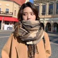 ราคา Scarves ผ้าพันคอลายสก๊อต ผ้าคลุมไหล่ แฟชั่นฤดูหนาว ผ้าพันคอกันหนาว พร้อมส่ง (22773712825)