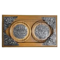 ราคา THAILUCKY ชุดจานรองแก้ว ที่รองแก้วน้ำ ไม้สักแท้ ถาดใส่ของสีเนื้อไม้ ขนาด 3 นิ้ว ของตกแต่งบ้าน ร้านSPA (17845298540)