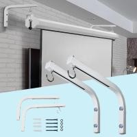 ราคา กรุงเทพจัดส่งสินค้า ขายึดโปรเจคเตอร์หน้าจอยึดเบ็ดภาพยนตร์หน้าจอแขวนผนัง วัสดุทนทานได้มาตรฐาน ตัวยึดหน้าจอโปรเจคเตอร์รูปตัว L (18658946133)