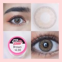 ราคา คอนแทคเลนส์ Mini Sheer ฺBrown Gray Kitty Kawaii ขนาดมินิ ขายดี (18484786214)