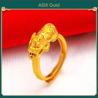 ราคา ASIX GOLD 3 in 1 ชุดทองแท้ปี่เซียะจี้คอทองจริงปี่เซียะสร้อยข้อมือปี่เซียะทองจริงแหวนปี่เซียะ ทอง 24K ไม่ลอก ไม่ลอก (12534956211)