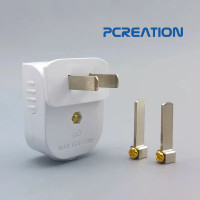 ราคา PCREATION ปลั๊กเสียบ ปลั๊กตัวผู้ พับได้ งอได้ ใช้งานได้ทั้งแบบตรงหรือแบบงอ 90 Degree Plug (22827567632)