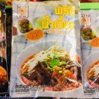 ราคา น้ำพริกน้ำเงี้ยวสำเร็จรูป ชนิดผัดสำเร็จ ตราแม่น้อย ขนาด 500 กรัม สูตรเชียงราย พริกน้ำเงี้ยว ตราแม่น้อย อร่อยเข้มเต็มรสกับรสชาติของอาหารเหนือแท้ๆ จากเชียงราย สดสะอาดปลอดภัยไร้สารกันเสีย ภายใต้มาตรฐานกา