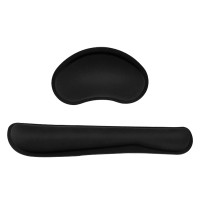 ราคา แผ่นรองข้อมือคีย์บอร์ด ที่รองข้อมือคีย์บอร์ด แผ่นรองเมาส์ วัสดุเมมโมรี่โฟมWrist Rest Accessoryหมอนรองข้อมือคีย์บอร์ดD149 (21569742034)