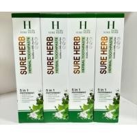 ราคา ยาสีฟันชัวร์เฮิร์บ SURE HERB ยาสีฟันที่จูรีมั่นใจ สูตรสมุนไพรยาสีฟันของแท้จากบริษัท 10 หลอด (23317295558)