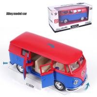 ราคา โมเดลรถเหล็ก โมเดลรถ VOLKSAWAGEN T1 รถตู้ รถโฟล์ เปิด ปิดประตูได้ มีลานวิ่งได้ โมเดลรถตู้ 554025 (14886014216)