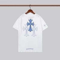 ราคา Street Trend Chrome Hearts คลิกกระเป๋าผู้ชายและผู้หญิงแฟชั่นผ้า ฝ้ายเสื้อยืดสำหรับฤดูร้อนแคลกีฬาแขนสั้น เสื้อยืด (20696294728)