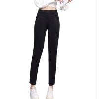 ราคา M 6XLกางเกงทำงานผ้าเทพ ยืดนิ่มใส่สบาย สีดำล้วน ไม่ ขืนขน ผ้ายืด (22531702022)