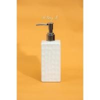ราคา ขวดปั๊มเซรามิกทรงตรงสูงลายผลึกแก้ว 280Ml ขวดปั๊ม ขวดใส่สบู่ ขวดใส่แชมพู เซรามิกใส่สบู่เหลว เซรามิค ceramic (22678685234)