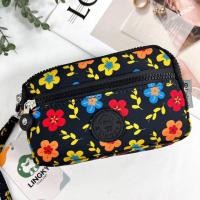 ราคา กระเป๋าผ้า 4 ซิบ มีสายคล้องมือ สะพายข้างได้ สามารถปรับสายได้ กระเป๋าสตางค์ กระเป๋าใส่เหรียญ กระเป๋าตัง กระเป๋าสะพาย (19798928351)