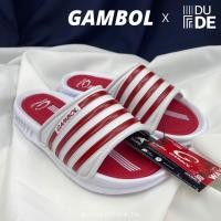 ราคา 42164 รองเท้าแตะสวม รองเท้าผู้ชาย ผู้หญิง แกมโบล Gambol Size 38 43 กรม แดง เทา (12739512760)