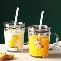 ราคา แก้วน้ำเด็ก แก้วน้ำ มีฝาเปิด ปิดสามารถกันหกได้ พร้อมหลอดดูด ขนาด 350 ML (23339720146)