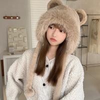 ราคา พร้อมส่ง หมวกกันหนาว ขนเฟอร์นุ่มปิดหู หัวหมี (23293344484)