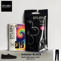 ราคา สีย้อมผ้า สีดำ สูตรพรีเมี่ยม Dylon ยีนส์ กางเกงดำ รองเท้าผ้าใบ เสื้อดำ ชุดดำ เชิ้ต แสลค Black Fabric Clothe (3422334767)