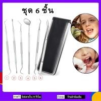 ราคา ชุด 6 ชิ้น ชุดเครื่องมือทันตกรรม เครื่องมือขูดหินปูนทำด้วยสแตนเลส ที่ขูดหินปูนด้วยตัวเอง ชุดเครื่องมือทันตแพทย์อุปกรณ์ทันตกรรม (7748456954)