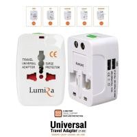ราคา Lumira Universal Travel 2USB Adaptor ALL IN ONEหัวแปลงปลั๊กทั้วโลก สำหรับนักเดินทาง WHITE รุ่น LP 002U (518062335)
