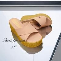 ราคา รองเท้าส้นเตารีดงานขายดี สูง 2 5 นิ้ว ใส่สบาย (15656052336)