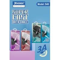 ราคา Yoodex S49 1m micro usb typec lightning charging cable micro USB cable type C Lightning charging cable 1m fast charge cable for all mobile phone (23317161475)