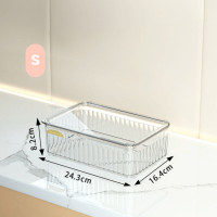 ราคา กล่องเก็บของ 5 ขนาด สีใส มีฝา กล่องพลาสติกอเนกประสงค์ ตะกร้าเก็บของ กล่องใส่ของ กล่องจัดเก็บสิ่งของขนาดเล็ก nicenite (22781002216)