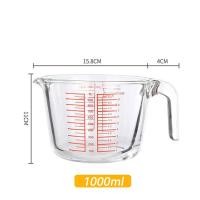 ราคา แก้วตวง ถ้วยตวง แก้วชงกาแฟ 350ml 500ml 1000ml เหยือกตวง เหยือกตวงแก้ว มีหูจับ เนื้อแก้วใส ทนทา (14957936249)