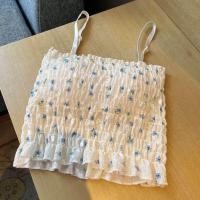 ราคา เสื้อสายเดี่ยวเกาะอก มินิมอล น่ารักละมุน สม็อคทั้งตัว (21705924926)