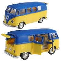 ราคา โมเดลรถเหล็ก โมเดลรถ VOLKSAWAGEN T1 รถตู้ รถโฟล์ เปิด ปิดประตูได้ มีลานวิ่งได้ โมเดลรถตู้ 554025 (14886014217)