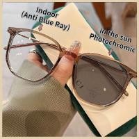 ราคา แว่นกรองแสง แว่นสายตาสั้นเลนส์ใหญ่ สายตาสั้น เปลี่ยนสีอัตโนมัติ กรองแสงสีฟ้า UV400 (23284877269)